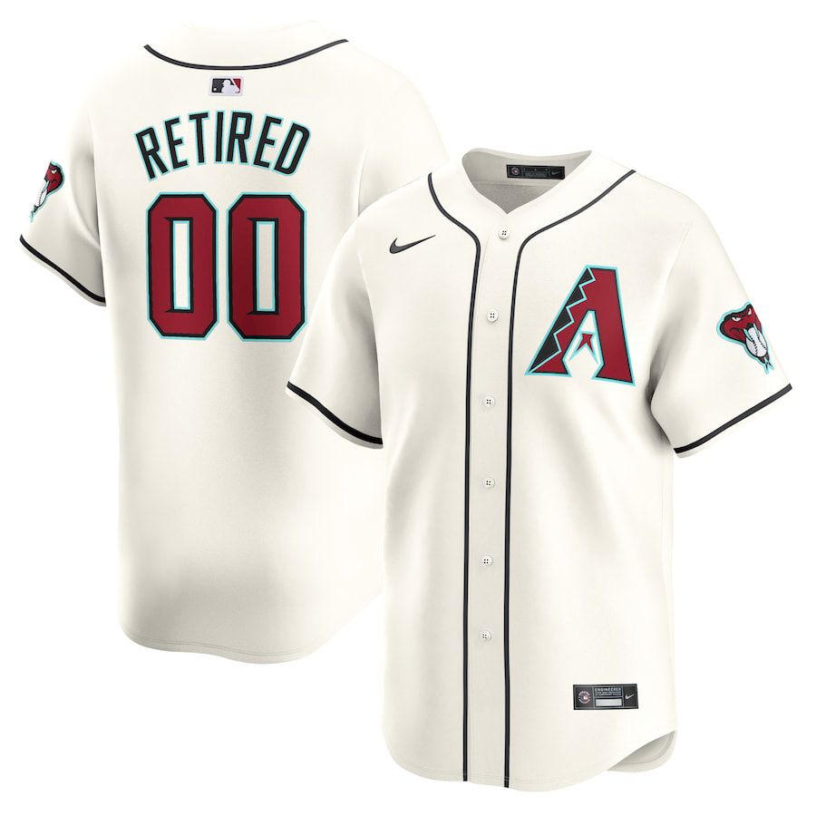 Men Arizona Diamondback Nike White Home Limited Pick-A-Player Retired Roster MLB Jersey-0